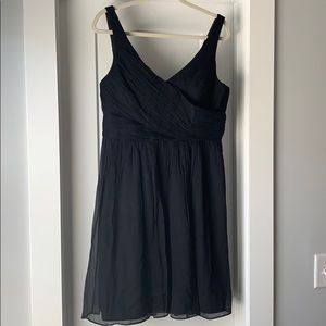 J Crew black chiffon party dress NWT